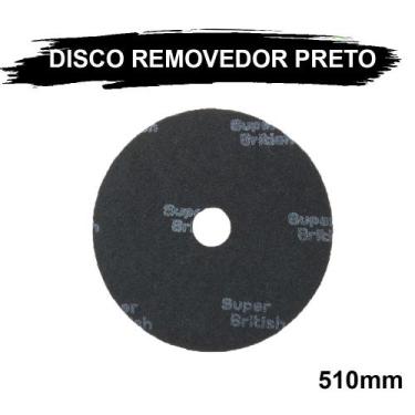 Imagem de Disco removedor preto sb 510 british limpeza com enceradeira, 510 PRET