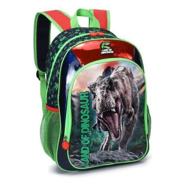 Imagem de Mochila Grade Escolar Land Of Dinosaur Resistente P/ Meninos - D'PRESE