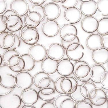 Imagem de Argola Elo Chaveiro Metal 4mm 6mm 8mm 10mm Cores 100pçs Escolha o Tipo