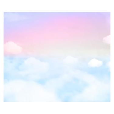 Imagem de Papel de Parede Adesivo Infantil Nuvens Quarto Menina - 704pcm - Allod