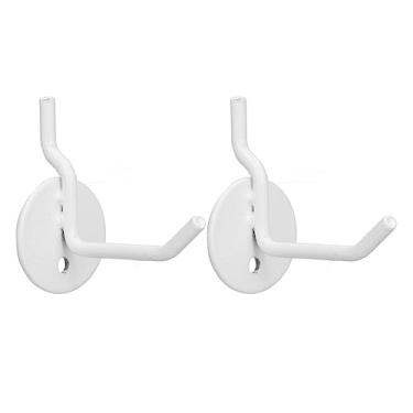 Imagem de Peg Wall Hook, Pegboard Hooks Tamanho Compacto Multifuncional 2 Peças para Acampamento Ao Ar Livre Piquenique (Branco)