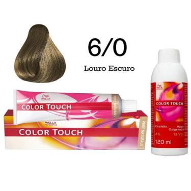 Imagem de Tonalizante Color Touch + Emulsão Ox  Wella Professionals, 7/0 Louro M