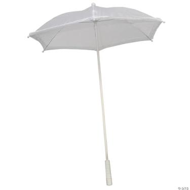 Imagem de Halco Morris - Nylon Ruffle White Parasol - White