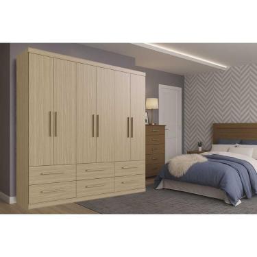Imagem de Guarda Roupa Casal 6 Portas E 6 Gavetas Ph 1691 Cedro - Herval