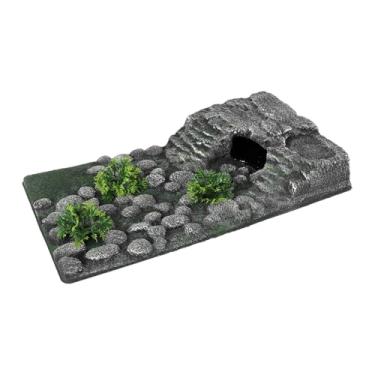 Imagem de MFMEXUL Doca para Répteis E Tartarugas Aquáticas, Deck, Rampa de Escalada para Sapos de água Doce E Um Tanque para Dragões-bar, Style C