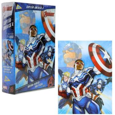 Imagem de Capitão América Quebra-Cabeça 200 Peças Divertido Toyster