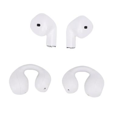 Imagem de VBESTLIFE Fones de Ouvido Sem Fio, 2 Em 1 Design Bluetooth 5.3 140 Horas de Reprodução Ipx5 Clipe à Prova D'água No Fone de Ouvido Com Estojo de Carregamento para Esportes (Branco)