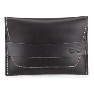 Imagem de Carteira Masculina Slim Couro Legítimo Cartões/cnh/cédulas(Marrom-escuro)