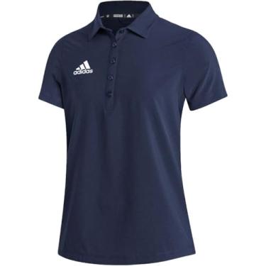 Imagem de adidas Camisa polo feminina Stadium Coaches azul-marinho M