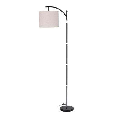 Imagem de Tomvorks Simples e Elegante Cabeceira Lâmpada de Assoalho Com 9W Lâmpada LED, 3 Temperaturas de Cor, Pedal Switch, Facilmente Montar e Colocar na Sala, Quarto, Escritório (Plugue da UE)