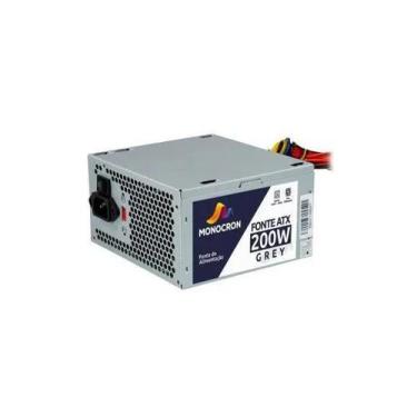 Imagem de Fonte Office Grey 200W S/ Cabo Ac - Monocron