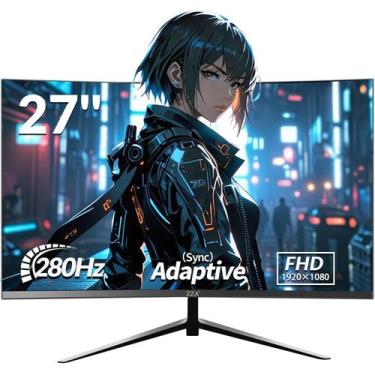 Imagem de Monitor de jogos ZZA 27 polegadas 280 Hz 240 Hz 1080p 1 ms VRB Curvo