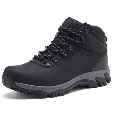 Imagem de Bota de caminhada masculina Quicksilk EYUSHIJIA impermeável para neve, Black-a, 8