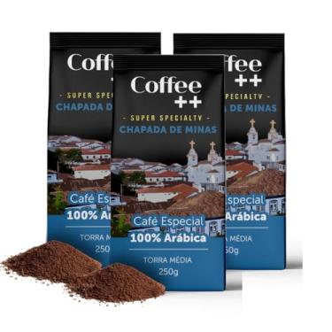 Imagem de Coffee Mais │Café Super Especial Torrado e Moído │ Ricardo Tavares - Chapada de Minas │100% Arábica │Torra Média │Pack 3 unidades de 250g