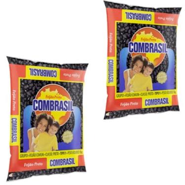 Imagem de Feijão Preto Combrasil com 2 Pacotes de 1kg Cada