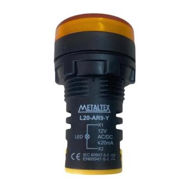 Imagem de L20-AR9-Y Sinaleiro Led 22mm 12VCA Amarelo - Metaltex