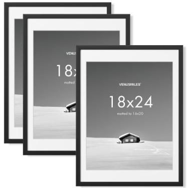 Imagem de Porta-retratos Venusmiles 45 x 60 cm com tapete preto de 40 x 50 cm, p