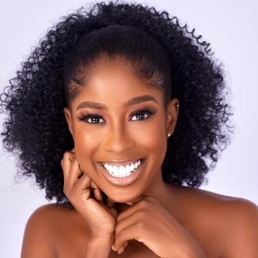 Imagem de Extensão de rabo de cavalo CECINILL Afro Puff Kinky Curly Synthetic