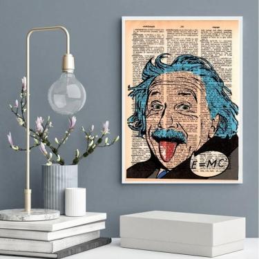 Imagem de Quadro Decorativo Einstein- Pop Art 33X24Cm