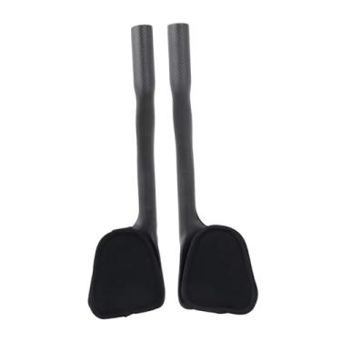 Imagem de kowaku Apoio de braço para bicicleta de triatlo, apoio de braço para guidão de 31,8 mm (máximo de 33 mm), barra aerodinâmica de triatlo, Preto Fosco