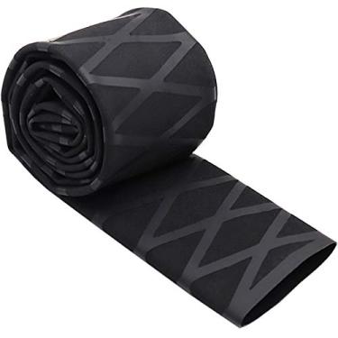 Imagem de Tubo de mangas termocolantes Ted Lele 30 mm para cabo de varão, cortiça antiderrapante, isolamento à prova d'água, 1 metro, preto, Preto, 45mm