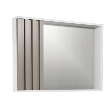 Imagem de Espelheira Ripado 80 Cm Branco/santiago