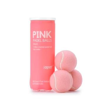 Imagem de LAPAT Bolas de padel rosa - lata única com 3 bolas - qualidade profissional - paddle tênis - rosa claro