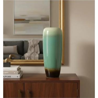 Imagem de Vasos Decorativo para Sala Pintado À Mão De Porcelana, Vaso tradicional chinoiserie de 48 cm, vaso octogonal, vaso octogonal, decoração de porcelana para casa, sala de estar, mesa.