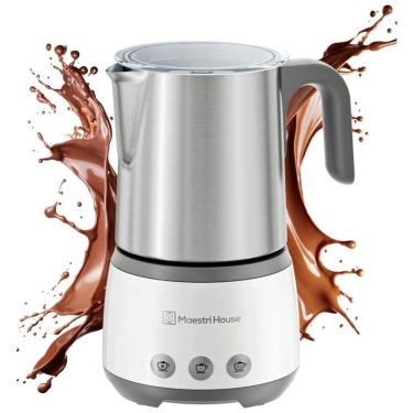Imagem de Espumador de Leite Maestri House: Aparelho 4 em 1 Elétrico para Espumar e Aquecer Leite, 600W com Função de Memória para Latte,