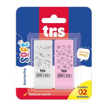 Imagem de Borracha, Tris, 7897476667584, Branco, pacote de 2