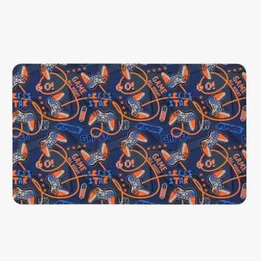 Imagem de Tapete Para Quarto Infantil Estampado Gamer Day 60cm x 40cm Base Antid