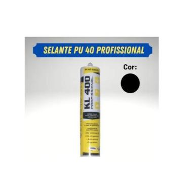 Imagem de Selante Cola Pu40 Preto Vidro Automotivo Farol Parabrisa 400g