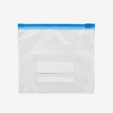 Imagem de Sacos Herméticos Reutilizáveis BPA Free – Embalagem com Fecho Duplo para Freezer e Micro-ondas (Fecho de Correr,14.9X16.5 20UN)