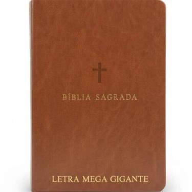 Imagem de Bíblia Sagrada  ARC  Letra Mega Gigante  Capa Luxo Marrom - Publicaçõe