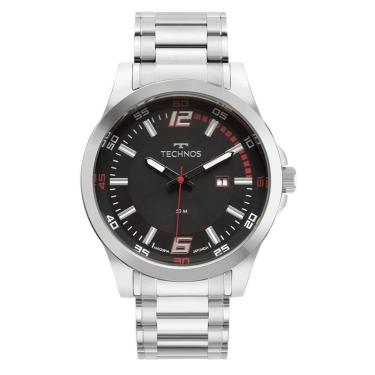 Imagem de Relógio Technos Masculino Ref: 2115nbb/1k Racer Prateado