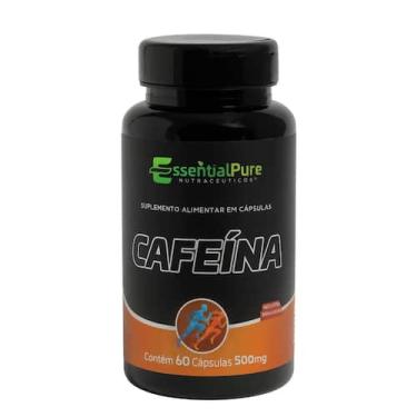 Imagem de Cafeína 60 Cápsulas 500mg Pré-Treino Termogênico 100% Pura - EP - Esse