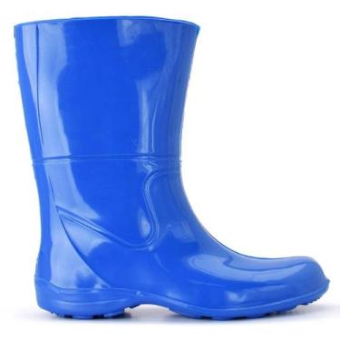 Imagem de Bota de Borracha Eva Plus cano medio antiderrapante unissex, Azul, 41