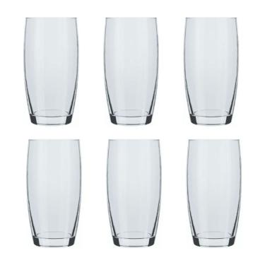 Imagem de Jogo de Copos Nadir Long Drink Oca 400ml Vidro Com 6 peças