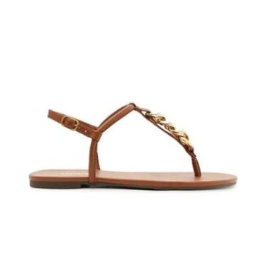 Imagem de Sandália Feminina Rasteira Anacapri C00294 0167 Marrom-Feminino