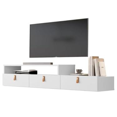Imagem de Rack Suspenso Lion 1.2M Home Decorativo Estante TV Pequeno 27 * 27 * 116cm(Branco)