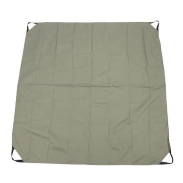 Imagem de Cryfokt Saco Coletor de Folhas Reutilizável Dobrável, Resistente à água, Saco de Resíduos de Jardim para Cobertor de Piquenique, Pano Oxford, 57x57 Polegadas