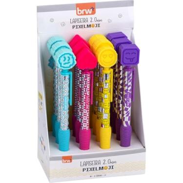 Imagem de Lapiseira 2,0 mm, BRW, Divert Emojis, Plástica, 4 Modelos, Display com 12