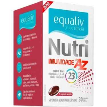 Imagem de Suplemento Vitamínico Equaliv Nutri Imunidade AZ - 30 Cápsulas Gel