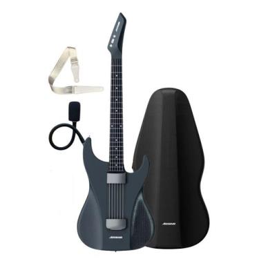 Imagem de Kit Completo Guitarra Aeroband + Bag Extra Luxo, GuitarraAeroband BK