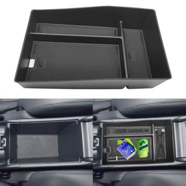 Imagem de Agulier Organizador de console central ABS compatível com Honda HR-V 2º 2023-2025 caixa de armazenamento de apoio de braço com compartimento de armazenamento superior, acessórios internos, caixa de