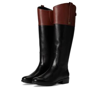 Imagem de Sam Edelman Bota feminina Penny Classic Equestrian, Preto/marrom estável, 42