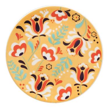 Imagem de Prato De Sobremesa Unni Flowers Oxford Cerâmica 19cm