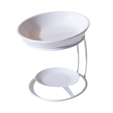 Imagem de Generic Queimador de Óleos Essenciais, Aquecedor de Óleos, Difusor de Aromas, Decoração Moderna para Casa, Queimador de Cera com Estrutura Metálica para Sala, Branco
