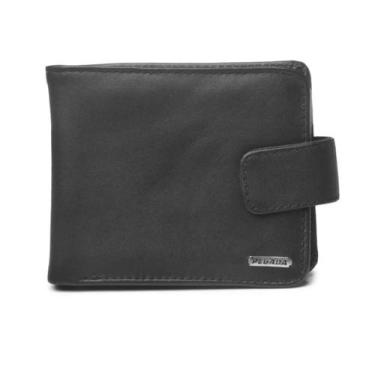 Imagem de Carteira Pegada Masculina em Couro CA003903, Único, Preto