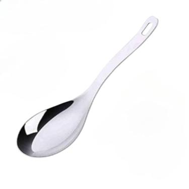 Imagem de Colher Para Servir Arroz Média 23 cm Aço Inox Multiuso Universal(1 COLHER)